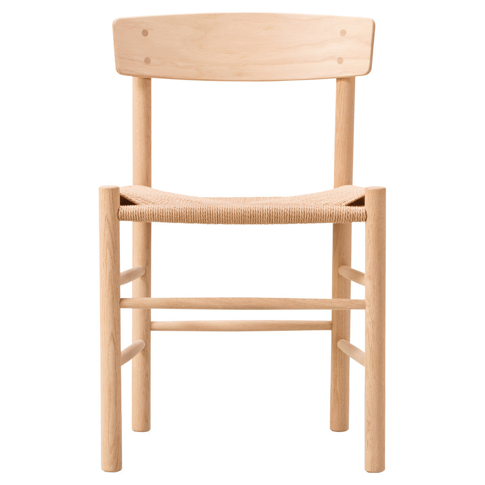 J39 Dining Chair - Oak Light Oil, Natural Paper Cord Seat