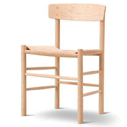 J39 Dining Chair - Oak Light Oil, Natural Paper Cord Seat