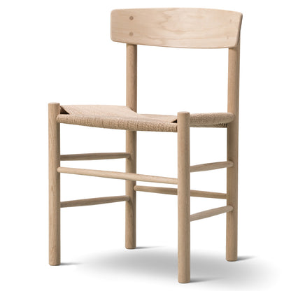 J39 Dining Chair - Oak Soap, Natural Paper Cord Seat
