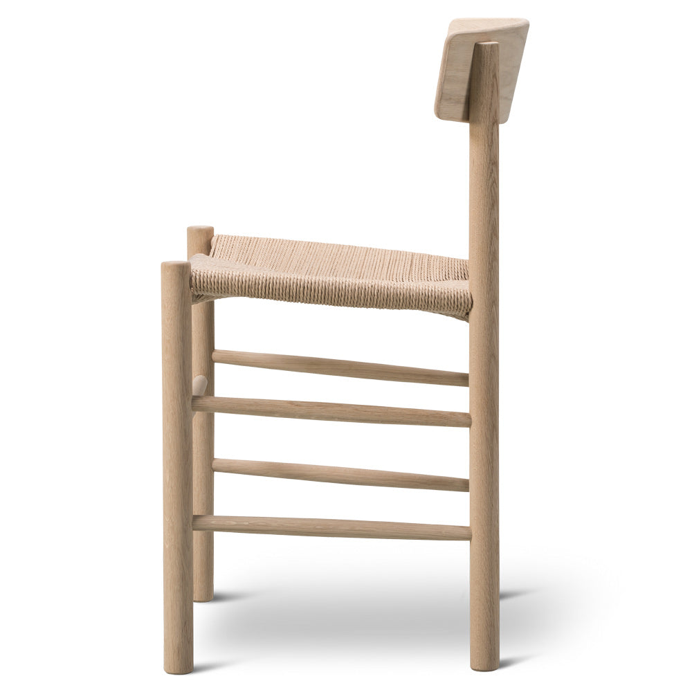 J39 Dining Chair - Oak Soap, Natural Paper Cord Seat