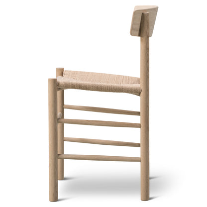 J39 Dining Chair - Oak Soap, Natural Paper Cord Seat