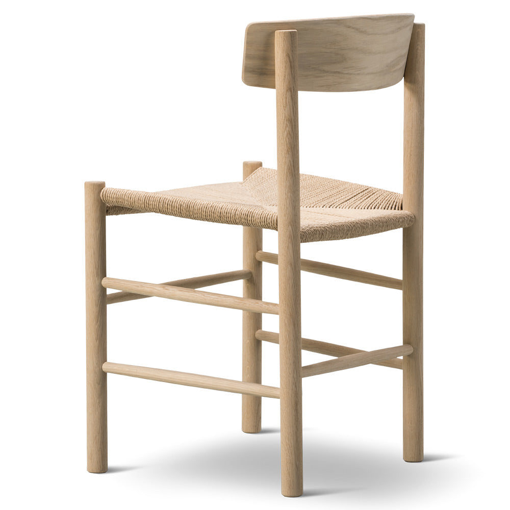 J39 Dining Chair - Oak Soap, Natural Paper Cord Seat