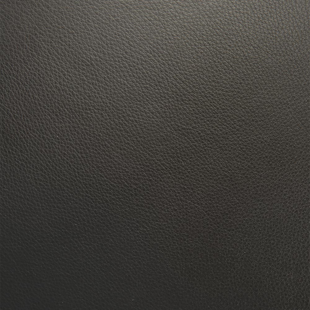 Jack Bench - Black Leather, Dark Brown Mahogany