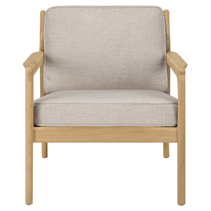 Jack Lounge Chair - Ivory Fabric, Oak