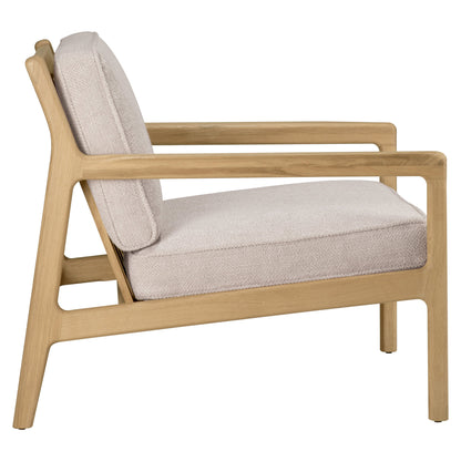 Jack Lounge Chair - Ivory Fabric, Oak