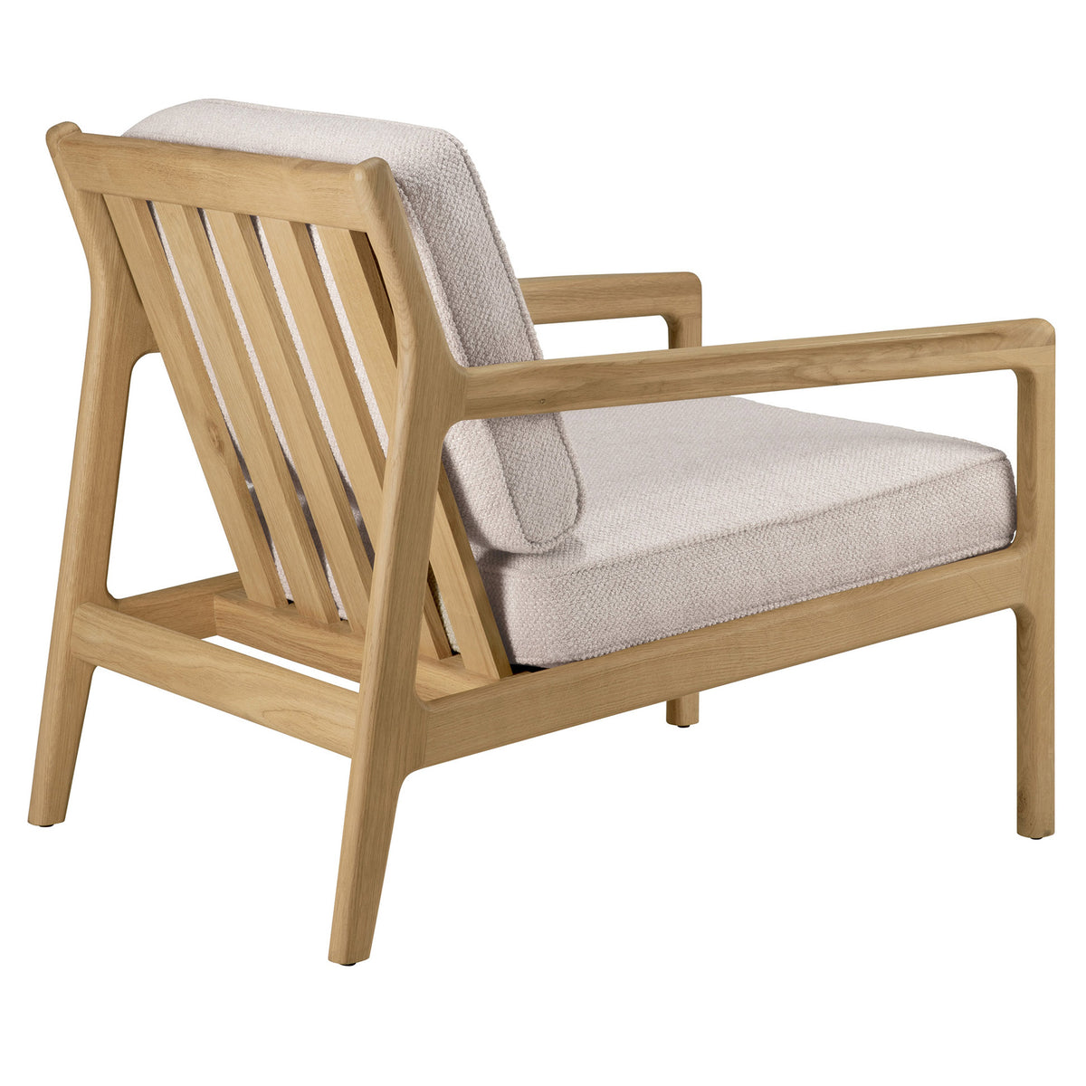 Jack Lounge Chair - Ivory Fabric, Oak