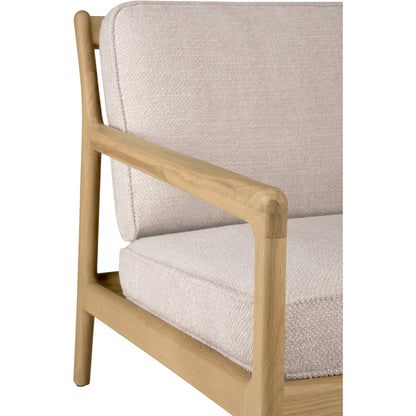 Jack Lounge Chair - Ivory Fabric, Oak