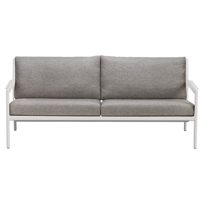 Jack Outdoor 2 Seater Sofa - Aluminum, Mocha
