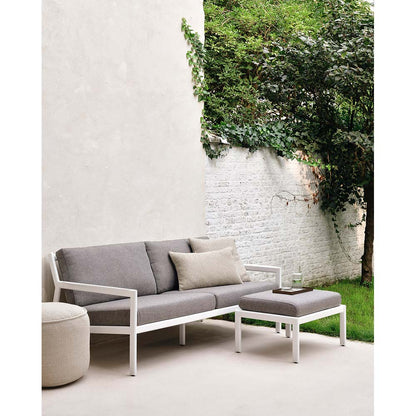 Jack Outdoor 2 Seater Sofa - Aluminum, Mocha
