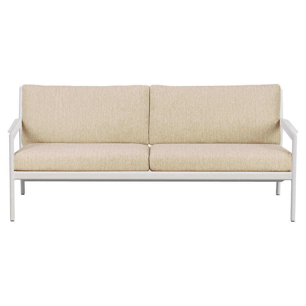Jack Outdoor 2 Seater Sofa - Aluminum, Natural