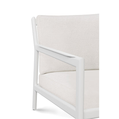 Jack Outdoor 2 Seater Sofa - Aluminum, Off White