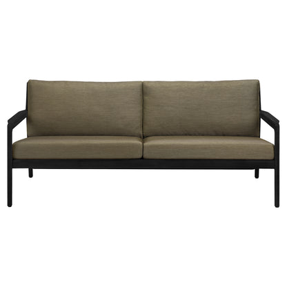 Jack Outdoor 2 Seater Sofa - Black Teak, Green