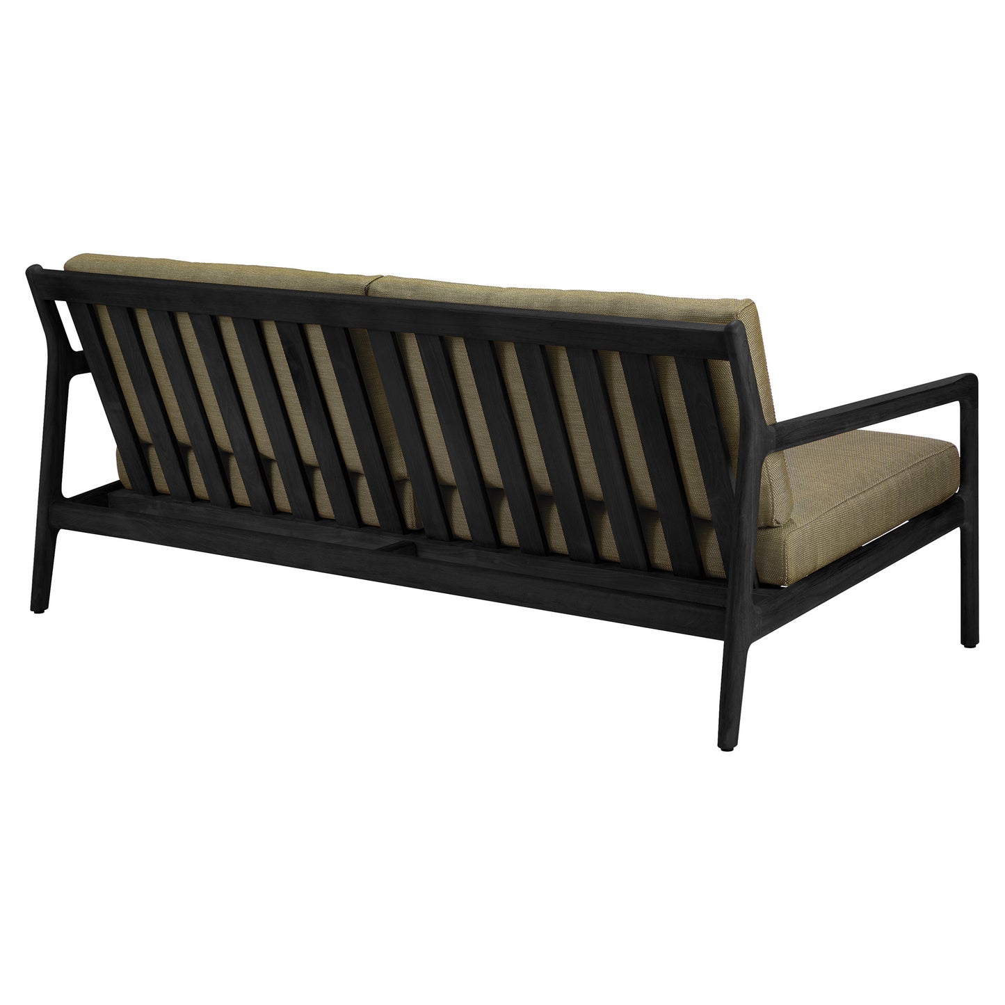 Jack Outdoor 2 Seater Sofa - Black Teak, Green