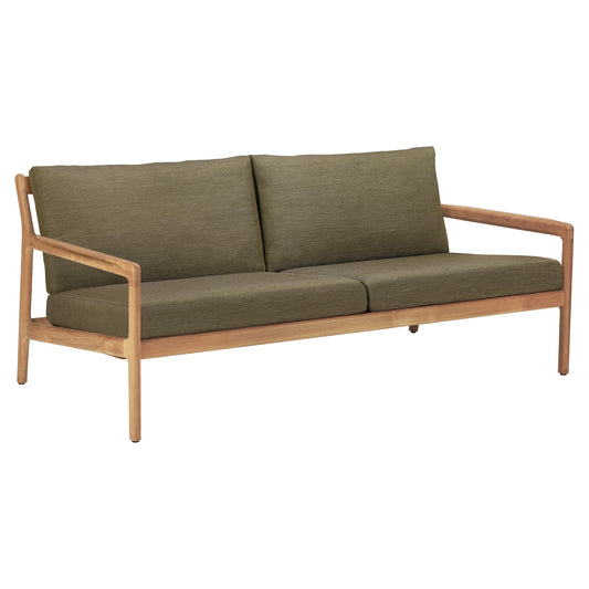 Jack Outdoor 2 Seater Sofa - Teak, Green