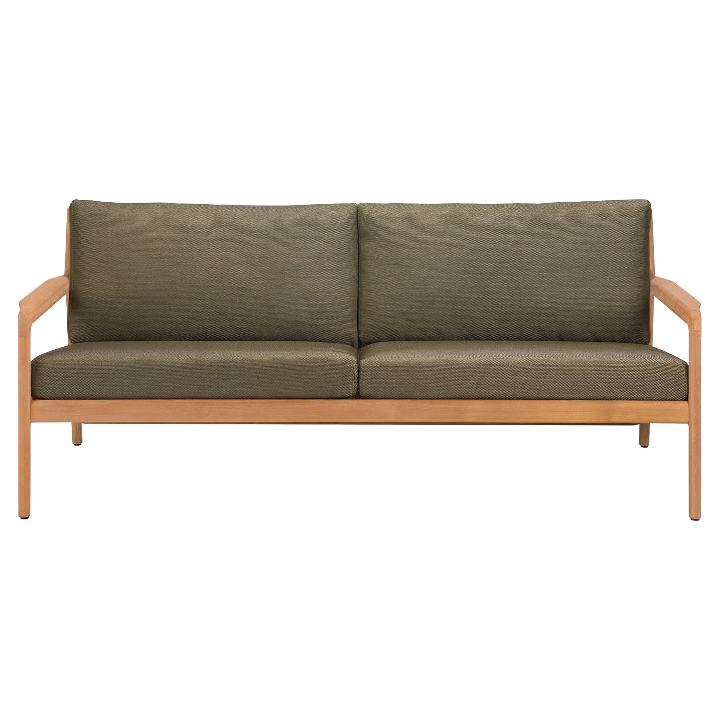 Jack Outdoor 2 Seater Sofa - Teak, Green