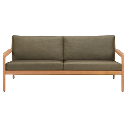 Jack Outdoor 2 Seater Sofa - Teak, Green