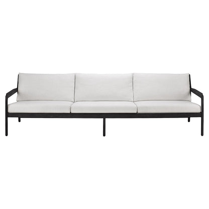 Jack Outdoor 3 Seater Sofa - Black Teak, Off White