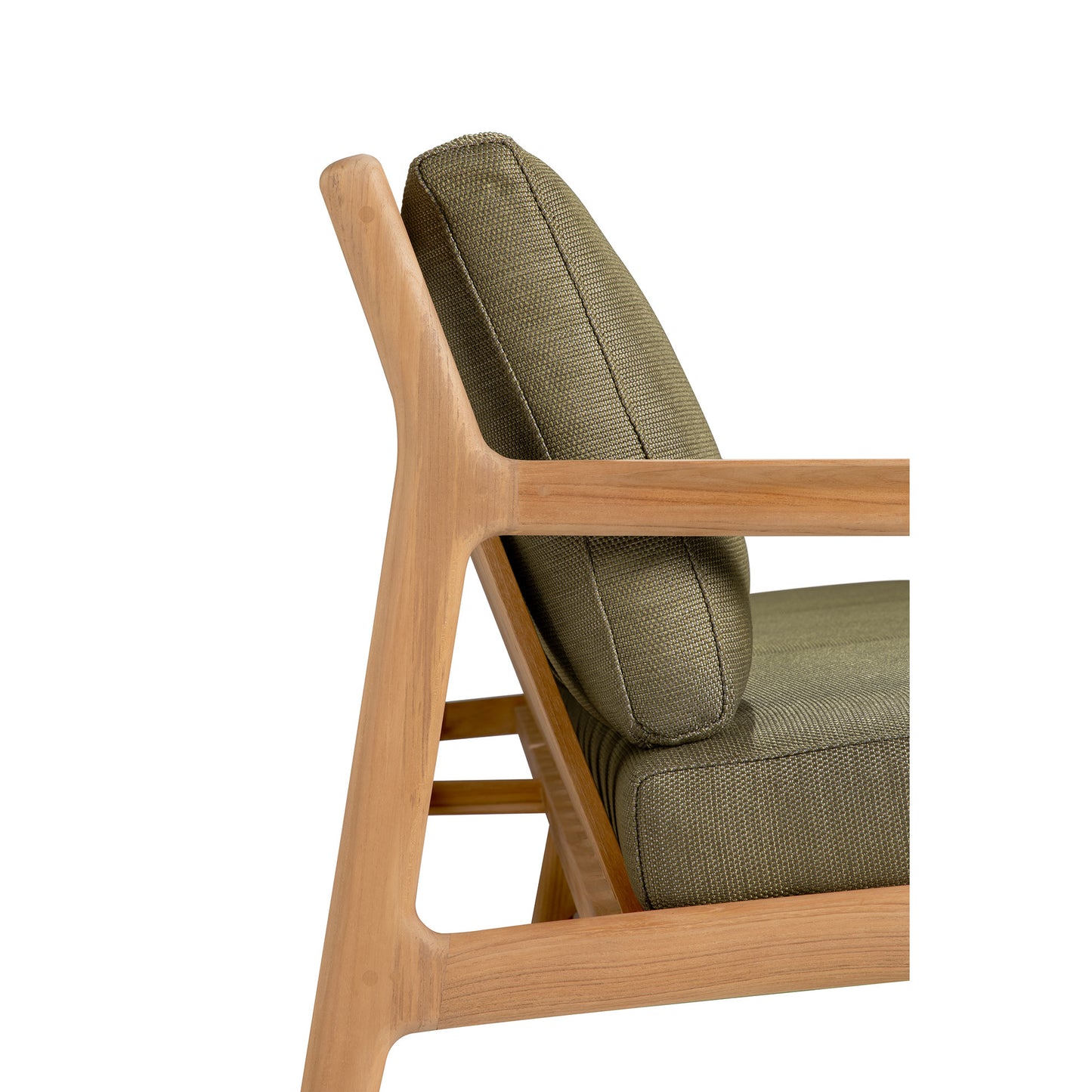 Jack Outdoor 3 Seater Sofa - Teak, Green
