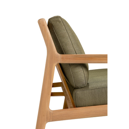 Jack Outdoor 3 Seater Sofa - Teak, Green