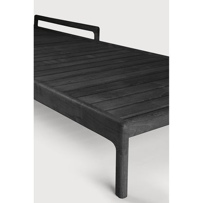 Jack Outdoor Adjustable Lounger -  Black Teak