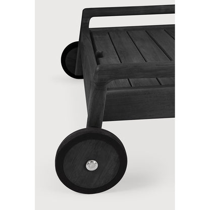 Jack Outdoor Adjustable Lounger -  Black Teak