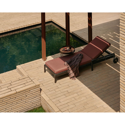 Jack Outdoor Adjustable Lounger - Teak, Green