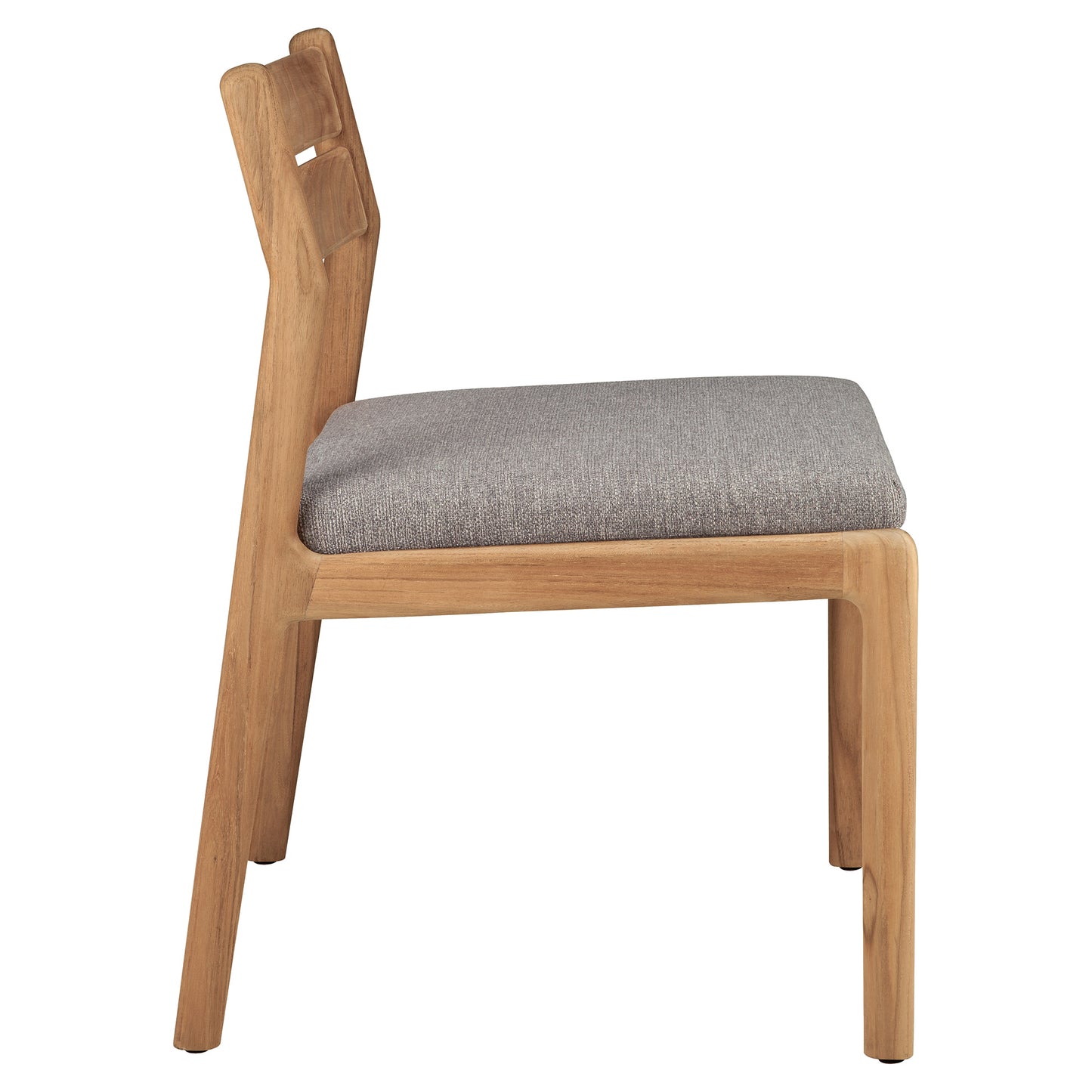 Jack Outdoor Dining Chair - Teak, Mocha Cushion