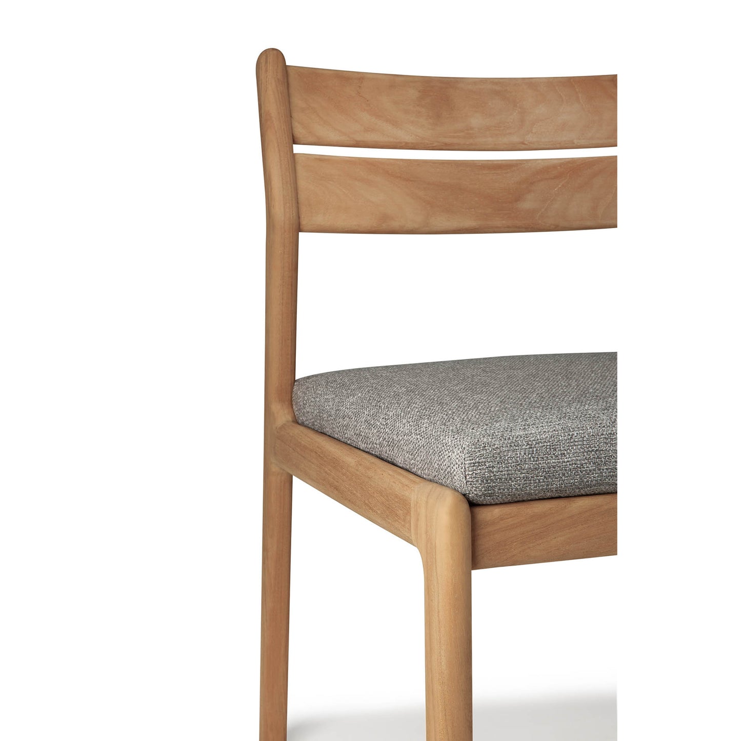 Jack Outdoor Dining Chair - Teak, Mocha Cushion