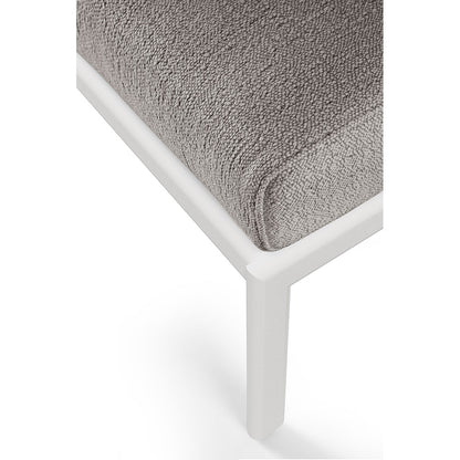 Jack Outdoor Footstool - Aluminum, Mocha