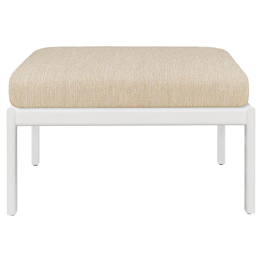 Jack Outdoor Footstool - Aluminum, Natural