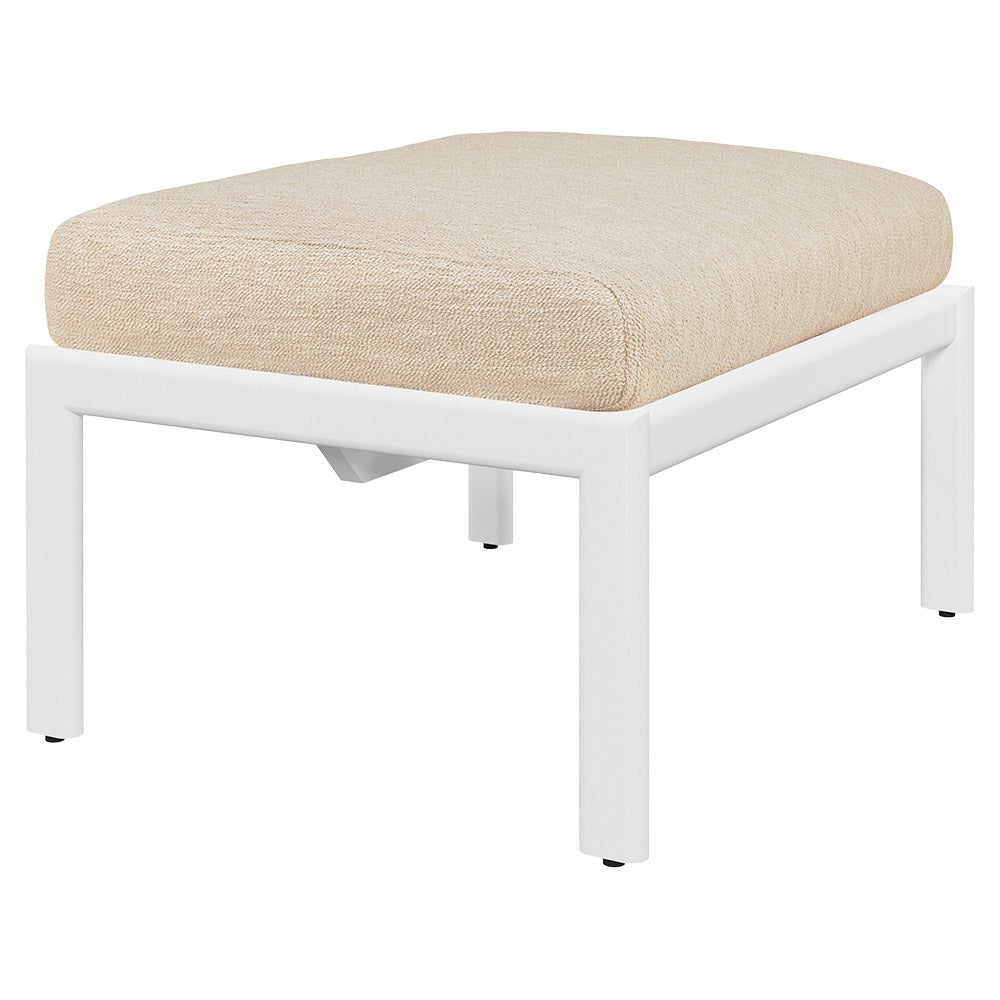 Jack Outdoor Footstool - Aluminum, Natural
