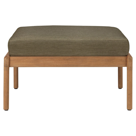 Jack Outdoor Footstool - Teak, Green
