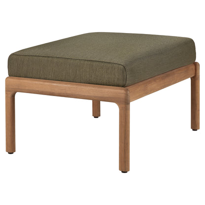 Jack Outdoor Footstool - Teak, Green