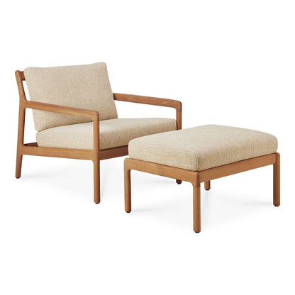 Jack Outdoor Footstool - Teak, Natural