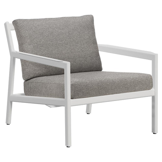 Jack Outdoor Lounge Chair - Aluminum, Mocha