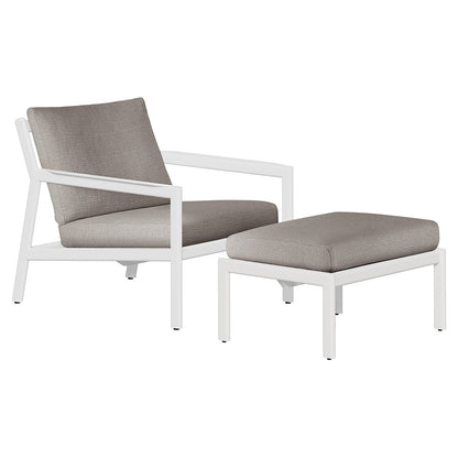 Jack Outdoor Lounge Chair - Aluminum, Mocha