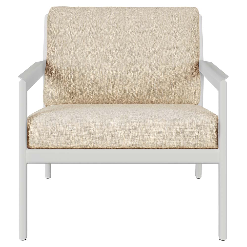 Jack Outdoor Lounge Chair - Aluminum, Natural