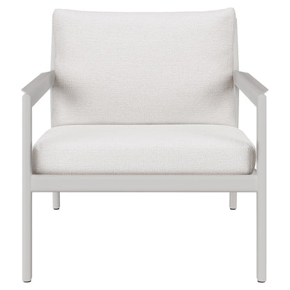 Jack Outdoor Lounge Chair - Aluminum, Off White