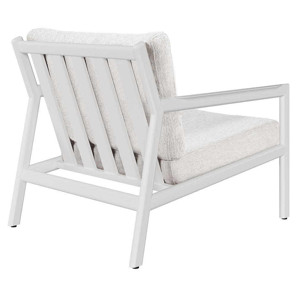 Jack Outdoor Lounge Chair - Aluminum, Off White