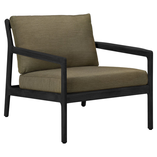 Jack Outdoor Lounge Chair - Black Teak, Green