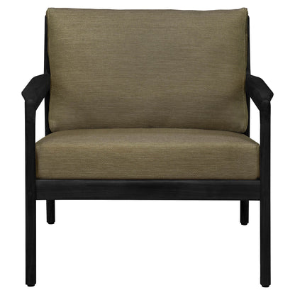Jack Outdoor Lounge Chair - Black Teak, Green