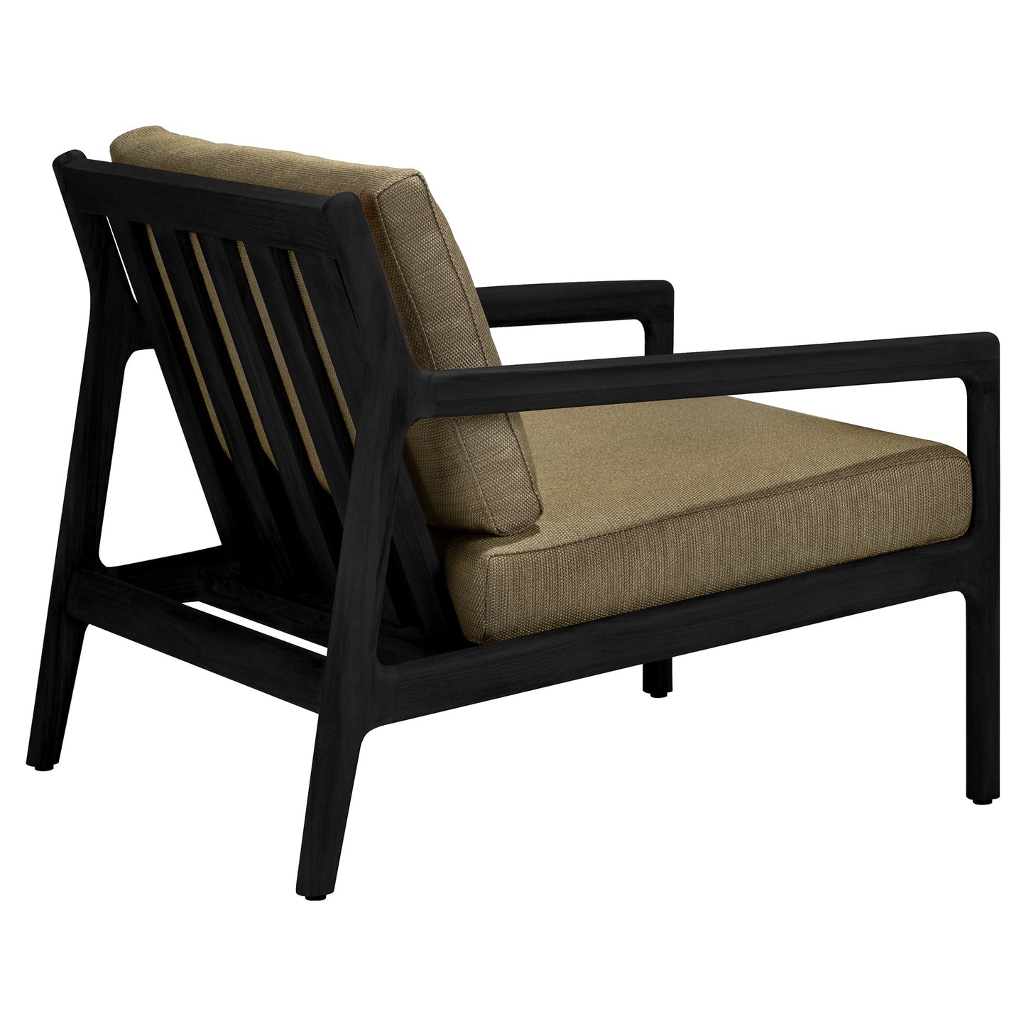 Jack Outdoor Lounge Chair - Black Teak, Green