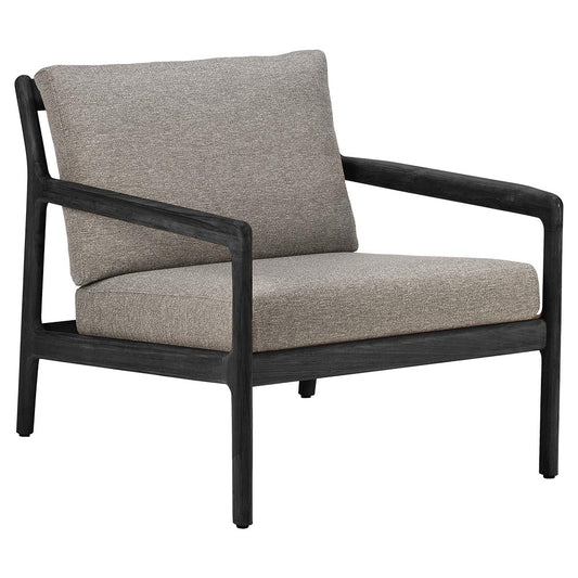 Jack Outdoor Lounge Chair - Black Teak, Mocha