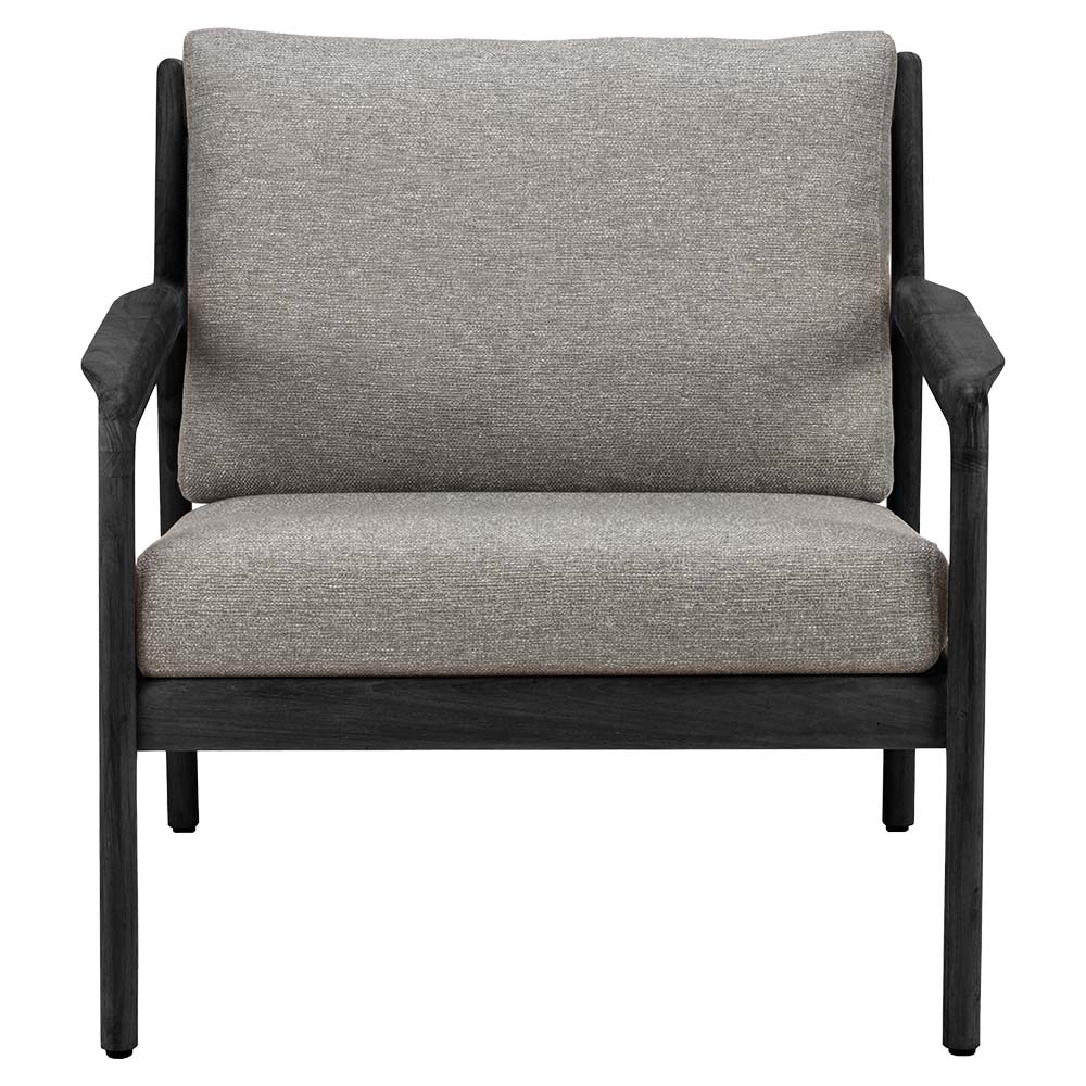 Jack Outdoor Lounge Chair - Black Teak, Mocha