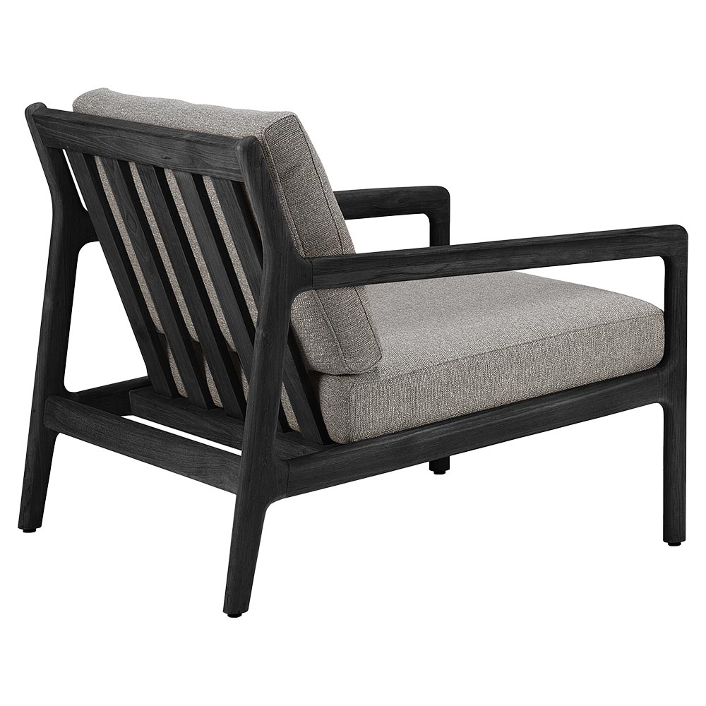Jack Outdoor Lounge Chair - Black Teak, Mocha