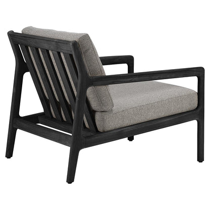 Jack Outdoor Lounge Chair - Black Teak, Mocha