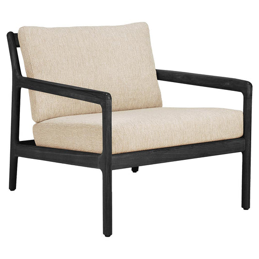 Jack Outdoor Lounge Chair - Black Teak, Natural