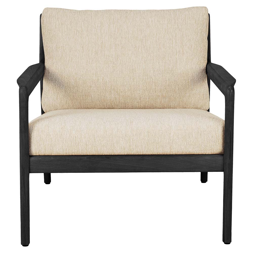 Jack Outdoor Lounge Chair - Black Teak, Natural
