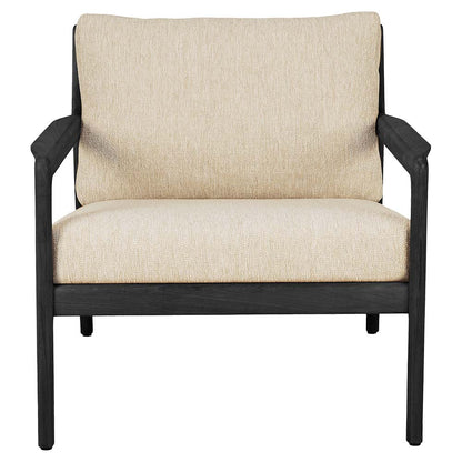 Jack Outdoor Lounge Chair - Black Teak, Natural