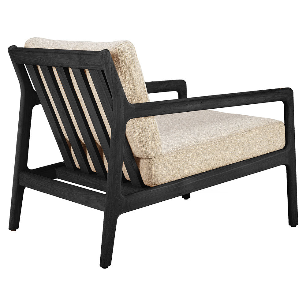 Jack Outdoor Lounge Chair - Black Teak, Natural